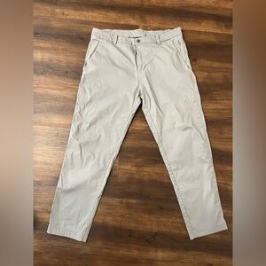 Lululemon ABC slim fit trouser 33x39 silver drop light grey men’s pants